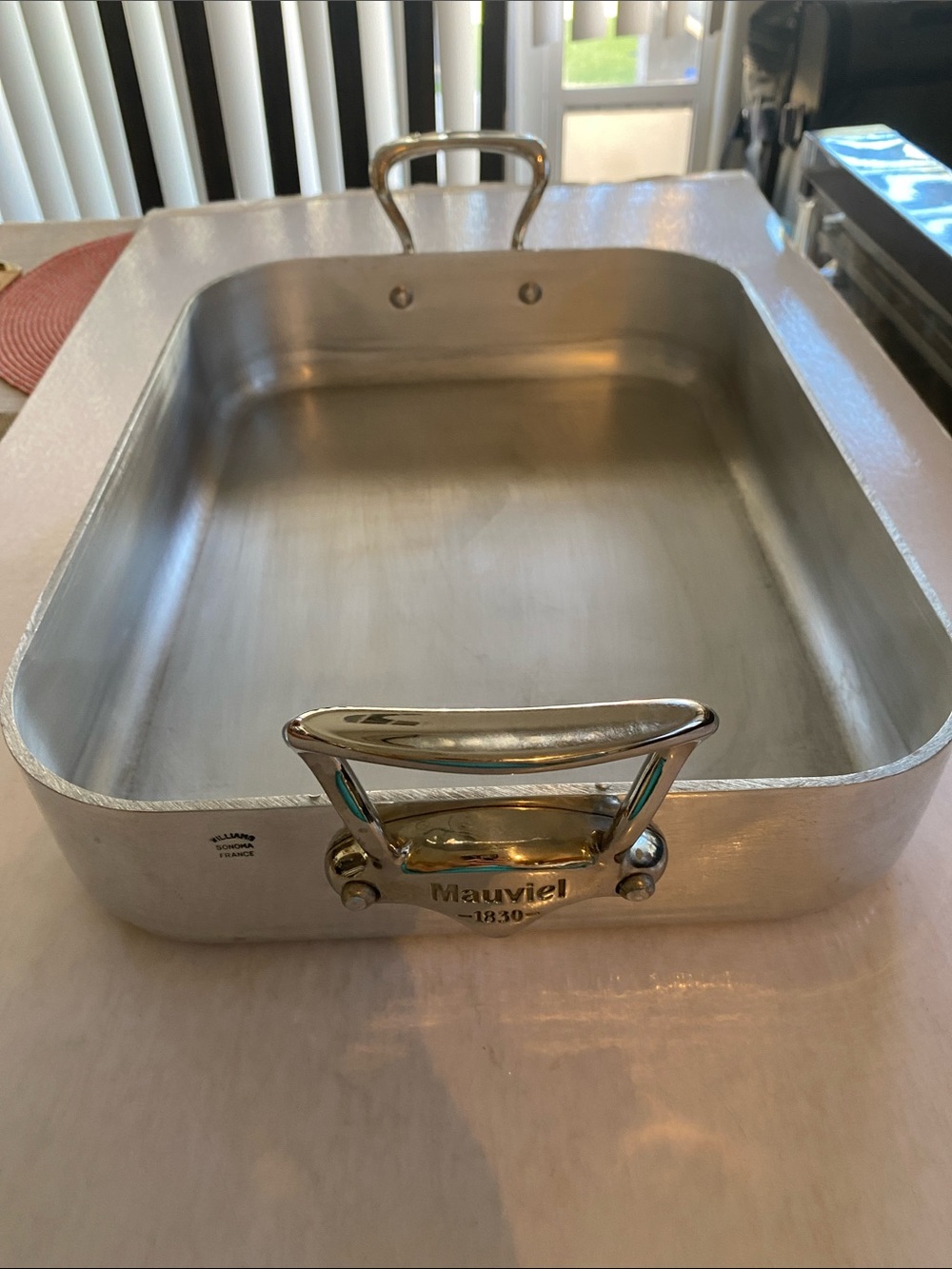 Mauviel 1830 Williams Sonoma France Rectangular Roasting Pan